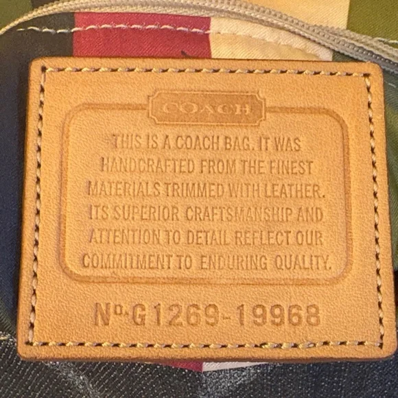 ✨ Coach Denim Willis Turnlock Crossbody | Legacy Lining | Rare - Picture 5 of 7